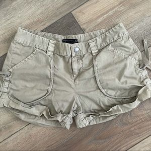 Tan cargo shorts